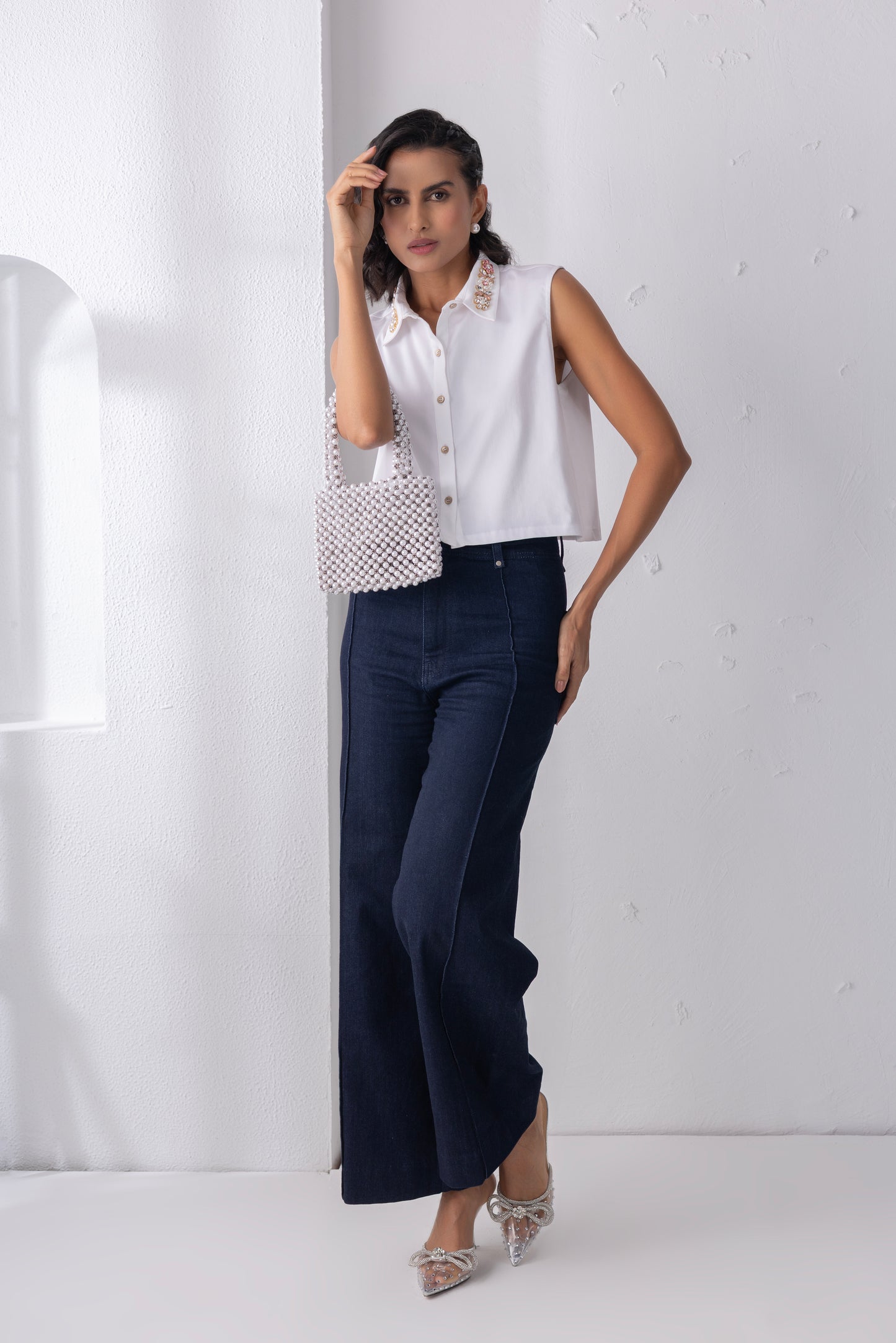 The Pink Embellished Collar