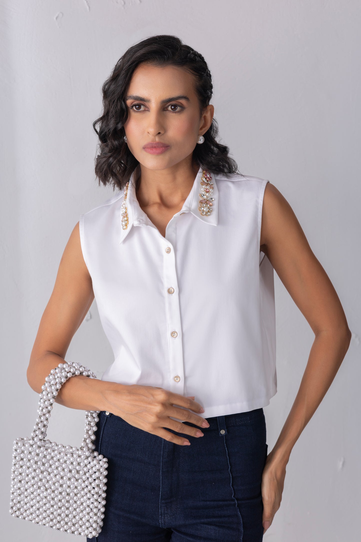 The Pink Embellished Collar