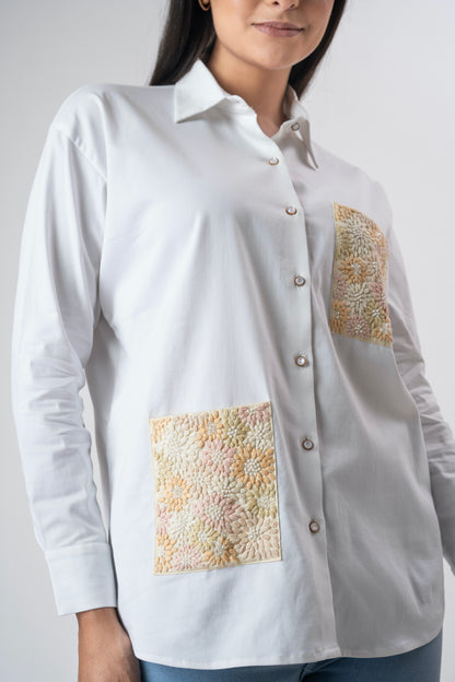 The floral pockets shirt