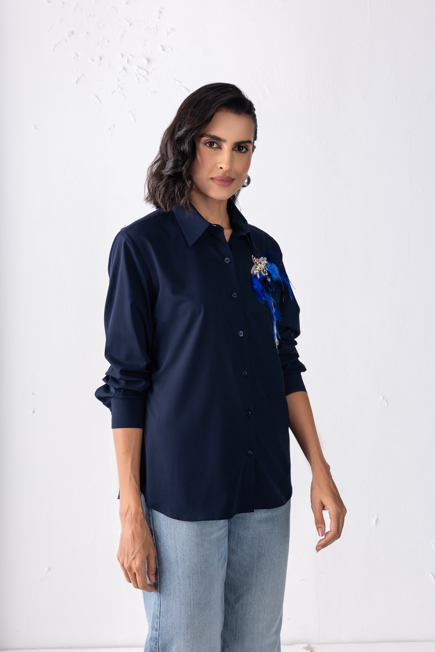 Navy Blue Birdie Shirt